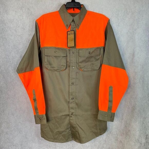 Master Sportsman Outdoor Shirt Gray Mens Button Up Size M Long Sleeve NEW! READ - Picture 1 of 10